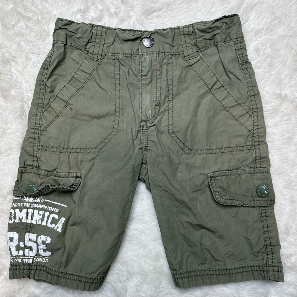 Topolino Cargo Shorts Olive Size 7